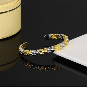 Tous Gold and Silver Floral Bracelet